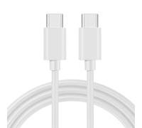 HYROOY Câble court USB C vers USB C 60 W, 1 lot de câble de charge rapide de type C pour téléphone portable 15, téléphone portable, tablette, PVC blanc