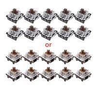 HYROOY Lot de 10 capuchons de touches ES à 3 broches pour clavier mécanique MX Marron