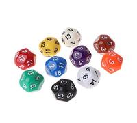 HYROOY Lot de 10 dés polyédriques 16 faces D16 pour jeux de table