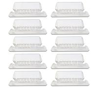 HYROOY Lot de 10 onglets en plastique transparent pour dossiers suspendus de 5,1 cm