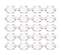 HYROOY Lot de 20 piles bouton CR1616 CR1620 CR1625 CR1632 pour pile bouton support douille pour étui en plastique blanc