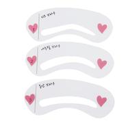 HYROOY Lot de 3 pochoirs à sourcils en plastique transparent