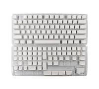 HYROOY Lot de touches épaisses pour clavier mécanique 134 touches Blanc