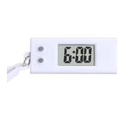 HYROOY Montre électronique porte-clés portable de poche numérique porte-clés avec affichage précis de l'heure, fournitures pour étudiants, blanc, Approx.52x22x20mm/2.05x0.87x0.79in