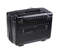 HYROOY Trousse de maquillage multifonction en plastique ABS de 35,6 cm, noir, app. 31 x 18 x 26cm / 12.2 x 7.08 x 10.23in