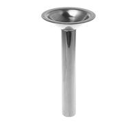 HYROOY Tube de remplissage en acier inoxydable pour saucisses - Taille 10 - Entonnoir argenté