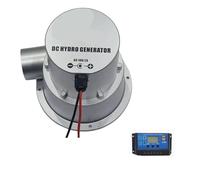 HYRTEFBN Turbine Pelton Générateur hydraulique 50W 100W 12V 24V Turbine à Eau(with PWM Controller,12V,36W)