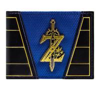 Hyrule Zelda Breath of The Wild Emblème Épée de Maître Portefeuille/Porte-Monnaie Bi-Fold ID & Porte-Carte, Bleu