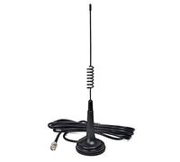 HYS Antenne CB magnétique 27 MHz - Compatible avec les radios portables et mobiles Cobra, Midland, Uniden, Maxon (BNC)
