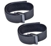 HYS Brassard élastique réglable pour étui universel en silicone, cuir, nylon avec fentes pour brassard (noir, 2)