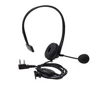 HYS Casque d'écouteur pour Talkie-walkie avec Micro à flèche rotative à réduction de Bruit Compatible avec Baofeng UV-5R BF-888s Kenwood Radio 2 Voies
