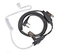 HYS Casque radio à tube acoustique PTT intégré avec microphone bidirectionnel compatible avec Kenwood 2 broches Baofeng UV-5R UV-82 BF-F8HP BF-888S Talkie Walkie Kenwood