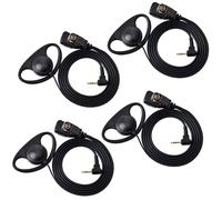 HYS D-Form Lot de 4 Oreillette écouteurs 2,5 mm avec Microphone Compatible avec Motorola Talkabout TLKR T6 T7 T8 T9 T60 T61 T80 T81 T82 T92 H2O Radio bidirectionnelle (4)