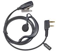 HYS Écouteur Radio en Forme de G Compatible avec Quansheng Kenwood Baofeng UV-5R UV5RA BF-888S Talkie-walkie, Casque avec Micro PTT intégré (1 pièce)