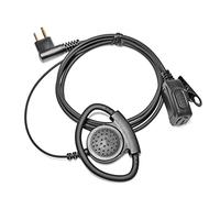 HYS Écouteurs Radio en Forme de D compatibles avec Les talkies-Walkies Motorola gp300 cp040 dp1400 dp4400e, Ajustables à l'oreille Gauche et Droite (1 pièce)