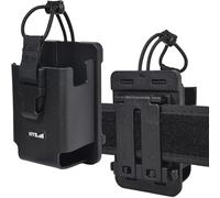 HYS Étui de transport en TPU pour talkie-walkie | Clip pour système Molle, étui de ceinture compatible avec Motorola Hytera Kenwood Baofeng Quansheng
