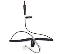 HYS Listen Only Oreillette Écouteurs Intra-Auriculaires avec Armature symétrique Jack 3,5 mm pour radios et Microphones (Noir)