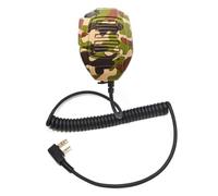 HYS Microphone à 2 broches avec prise audio de 3,5 mm, microphone de haut-parleur radio portable pour radio BF-F8HP UV-5R BF-888s Kenwood RT21 RT22 RT68 RT5R RT86 RT85 RT27 RT81