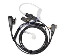 HYS Oreillette 1 broche compatible avec Motorola MTH500 MTH600 MTH650 MTH800 MTH850 MTP850 MTS850, casque radio à tube acoustique avec PTT (type 1)
