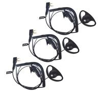 HYS Oreillette Casque d'écoute | Casque PTT en Forme de G | 2 Broches pour radios | Compatible avec Midland G7 Pro G8 G9 Pro M24 Plus M48 M99 G6 XT G7 XTR Alan HP450 (D08C, 3)