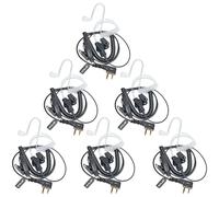 HYS Oreillette Casque d'écoute | Casque PTT en Forme de G | 2 Broches pour radios | Compatible avec Midland G7 Pro G8 G9 Pro M24 Plus M48 M99 G6 XT G7 XTR Alan HP450 (TB08C01, 6)