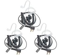 HYS Oreillette Casque d'écoute | Casque PTT en Forme de G | 2 Broches pour radios | Compatible avec Midland G7 Pro G8 G9 Pro M24 Plus M48 M99 G6 XT G7 XTR Alan HP450 (TB08C01, 3)