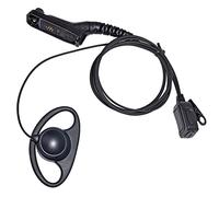 HYS Oreillette de talkie-walkie D-Style avec PTT - 1 fil - Radio bidirectionnelle - Microphone en ligne pour Motorola/MotoTurbo XPR 7550e XPR6350 XPR6550 XPR7550 APX 4000 6000 7000 Radio