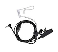 HYS Oreillette Écouteurs Intra-Auriculaires avec Tube Acoustique, 3,5 mm, Transparent, Microphone intégré, Casque de sécurité PTT Compatible avec Appareil Radio Baofeng UV3R BF-T1 BF-T6