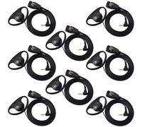 HYS Oreillette en forme de D de 2,5 mm avec micro pour talkie-walkie compatible avec Motorola Talkabout TLKR T6 T60 T82 T82 Extreme T92 Radio bidirectionnelle (8)