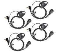 HYS Oreillette en Forme de D pour Talkie-walkie Compatible avec Baofeng UV-5R BF-888S UV-82 Wouxun Kenwood Radio bidirectionnelle (D10K-4)