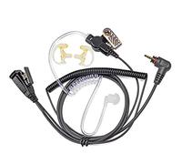 HYS Oreillette radio 1 fil pour Motorola Single Pin SL300 SL7550 SL7580 SL7590 SL4000 SL3500e SL1K SL1M, oreillette radio 2 voies avec micro/PTT, W/une paire moyenne d'oreille en silicone