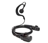 HYS Oreillette Radio Compatible avec Hytera HYT PD700 PD700G PD702 | Forme G Casque avec PTT et micro, pour PD705 PD780 PD780G PD782 PD782G PD790EX PT580H talkie-walkie