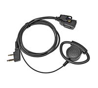HYS Oreillette Radio réglable en Forme de D Compatible avec Kenwood Baofeng UV5R 888S Walkie Talkie (1 pcs)
