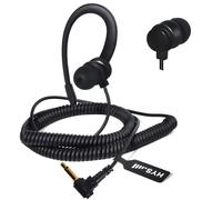 HYS Oreillette Talkie Walkie 3,5 mm, G-Type Earhook, Compatible avec Les Microphones à Haut-Parleur, Les émetteurs-récepteurs et d'autres appareils avec des Prises 3.5mm (BLACK3.5C-1)