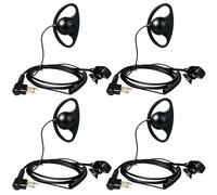 HYS Oreillettes pour talkie-walkie compatibles avec Motorola CP040 CP140 DP1400 GP300 CLS1110, casque en forme de D avec micro PTT pour la sécurité de la police (4)