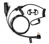 HYS Radio Oreillett Compatible avec Motorola CP040 DP1400 XT420 Talkie Walkie, Microphone avec Écouteur, Tube Acoustique Transparent Oreillette (B-1 Pcs)