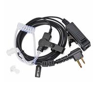 HYS Radio Oreillette Compatible avec Motorola CP040 DP1400 XT420 Talkie Walkie, Microphone avec Écouteur, Tube Acoustique Transparent Oreillette (1 Pcs)