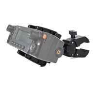 HYS Support d'écran Amovible pour autoradio CB et Radio Mobile Amateur, Fixation rotative pour Tableau de Bord de Camion, camionnette ou Moto (4H17+Z10)