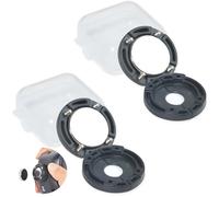 HYS Support magnétique pour Micro et Haut-Parleur de Radio Mobile Compatible pour CB/VHF/UHF Microphone pour émetteur-récepteur Radio à Deux Voies, 2 Paquets (Noir-1)