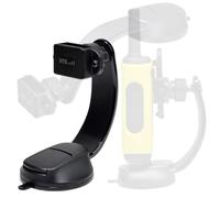 HYS Support pliable à ventouse pour talkie-walkie compatible avec radio QUANSHENG UV-K5 Baofeng UV5R Motorola Talkabout TLKR avec clip arrière