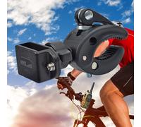 HYS Support pour talkie-walkie de moto, support de radio bidirectionnel pour vélo, scooter, pince radio portable pour Motorola Talkabout Cobra Midland Icom avec clip radio bidirectionnelle