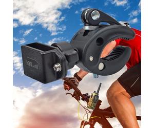 HYS Support pour Talkie-walkie de Moto, Support de Radio bidirectionnel pour vélo, Scooter, Pince Radio Portable Compatible avec Motorola Talkabout Cobra Midland Icom (Z-1)