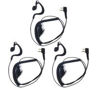 HYS Talkie-Walkie Oreillette Compatible avec Midland G7 Pro G8 G9 Pro | 3 pièces, forme de G Casque avec Microphone PTT，Écouteurs pour M24 Plus M48 M99 G6 XT G7 XTR Alan HP450 Radio
