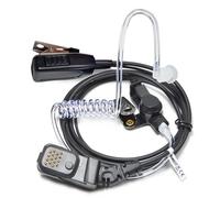 HYS TPH700 Micro-oreillette Compatible avec Matra EADS Jupiter TPH-700 TETRAPOL, oreillette gendarmerie avec PTT (Microphone intégré)