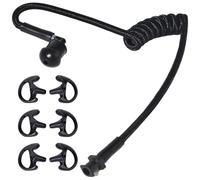 HYS Tube acoustique en nylon - Accessoire radio - Pour casque de police de sécurité (Noir + M)