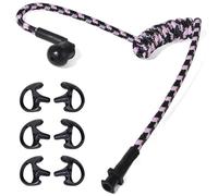 HYS Tube acoustique en nylon - Accessoire radio - Pour casque de police de sécurité (Noir/Rose + M)