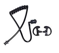 HYS Tube de bobine acoustique de rechange noir avec 1 paire d'écouteurs moyens pour casque radio bidirectionnelle de surveillance/oreillette