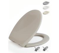 HySail Abattant WC avec Frein de Chute - Durable, Écologique, Résistant à la Décoloration, Abattant WC Clipsable pour Nettoyage Facile, Taille 44,3 x 36,9 cm, Forme O Universelle