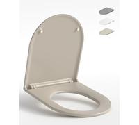 HySail Abattant WC avec Frein de Chute - Durable, Écologique, Résistant à la Décoloration, Abattant WC Clipsable pour Nettoyage Facile, Taille 42,7 x 36,0 cm, Forme D Universelle
