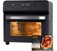 HYSapientia 24L Friteuse sans huile, friteuse à air electrique mini four 1800W, mini four à chaleur tournante avec écran digital LED tactile,four à air chaud 8 programmes, Airfryer Design Moderne et É